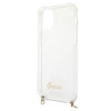 Guess GUHCP12MKC4GSGO Apple iPhone 12 / 12 Pro θήκη hardcase 4G Gold Chain, διαφανής