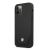 BMW BMHCP12MRSWPK Apple iPhone 12 / 12 Pro θήκη σκληρή Leather Perforate, μαύρη