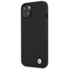 BMW BMHCP13SSILBK Apple iPhone 13 mini θήκη σκληρή Silicone Signature, μαύρη