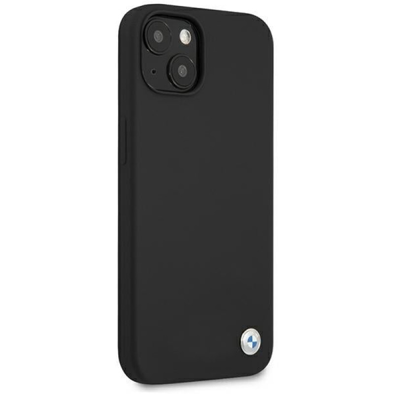 BMW BMHCP13SSILBK Apple iPhone 13 mini θήκη σκληρή Silicone Signature, μαύρη