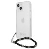 Guess GUHCP13SKPSBK Apple iPhone 13 mini θήκη hardcase Black Pearl, Διαφανής