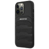 Mercedes-AMG AMHCP14LGSEBK Θήκη Apple iPhone 14 Pro, Leather Debossed Lines, μαύρη