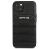 Mercedes-AMG AMHCP14MGSEBK Θήκη Apple iPhone 14 Plus / 15 Plus, Leather Debossed Lines, μαύρη