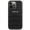 Mercedes-AMG AMHCP14XGSEBK Apple iPhone 14 Pro Max θήκη hardcase, Leather Debossed Lines, μαύρη