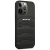 Mercedes-AMG AMHCP14XGSEBK Apple iPhone 14 Pro Max θήκη hardcase, Leather Debossed Lines, μαύρη