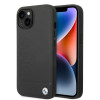 BMW BMHMP14SSLLBK Apple iPhone 14 θήκη σκληρή, Signature Logo Imprint MagSafe, μαύρη