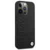 Θήκη σκληρή BMW BMHMP14LSLLBK Apple iPhone 14 Pro, Signature Logo Imprint MagSafe, μαύρη