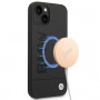 BMW BMHMP14MSLBLBK Θήκη Apple iPhone 14 Plus / 15 Plus, Silicone Signature Logo MagSafe, μαύρη