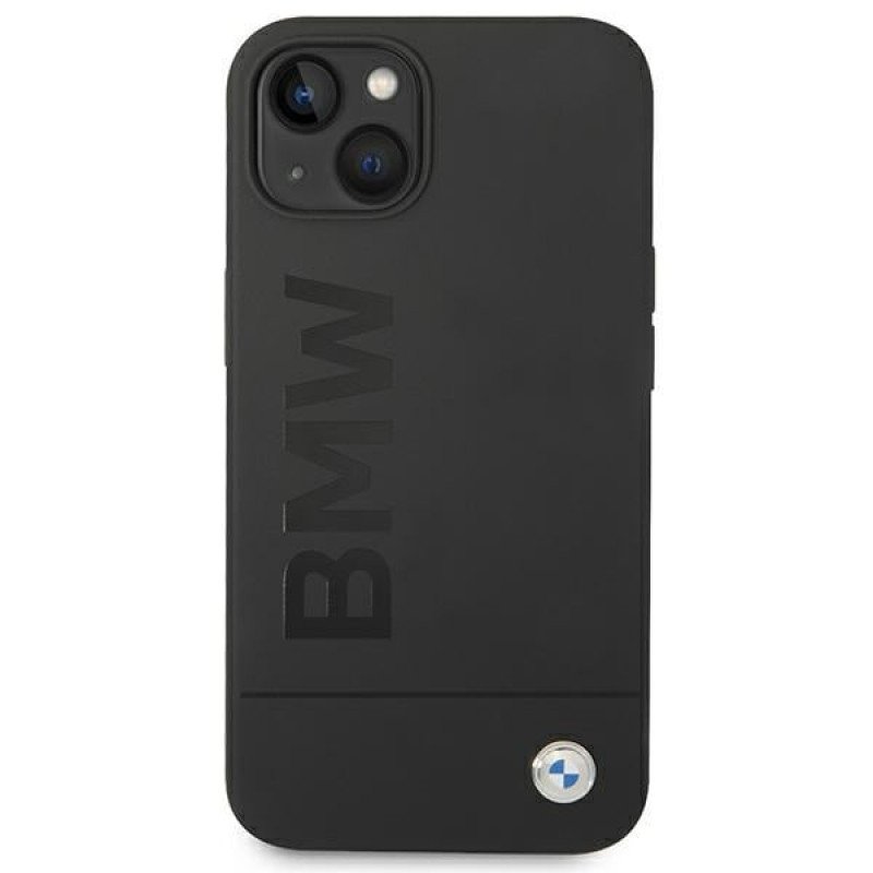 BMW BMHMP14MSLBLBK Θήκη Apple iPhone 14 Plus / 15 Plus, Silicone Signature Logo MagSafe, μαύρη