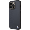 BMW BMHMP14XSLLNA Apple iPhone 14 Pro Max θήκη σκληρή, Leather Hot Stamp MagSafe, ναυτικό μπλε