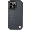BMW BMHMP14XSLLNA Apple iPhone 14 Pro Max θήκη σκληρή, Leather Hot Stamp MagSafe, ναυτικό μπλε