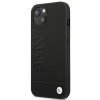 Θήκη BMW BMHCP14MSLLBK Apple iPhone 14 Plus / 15 Plus, Leather Stamp, μαύρη