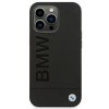 Θήκη BMW BMHCP14LSLLBK Apple iPhone 14 Pro, Leather Stamp, μαύρη