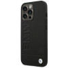 Θήκη BMW BMHCP14XSLLBK για Apple iPhone 14 Pro Max, Leather Stamp, μαύρη