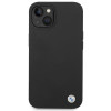 Θήκη BMW BMHCP14SSILBK για Apple iPhone 14, Silicone Metal Logo, μαύρη