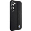 Θήκη σκληρή BMW BMHCS23M22RDPK Leather Textured & Stripe για Samsung Galaxy S23+ (S916), μαύρη