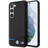 BMW BMHCS23M22NBCK Leather Carbon σκληρή θήκη για Samsung Galaxy S23+ (S916), μαύρη