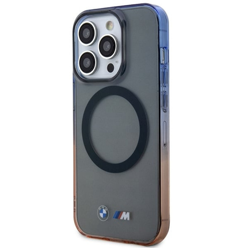 Θήκη hardcase BMW BMHMP14XHTGE Gradient Bumper για Apple iPhone 14 Pro Max, γκρι, MagSafe