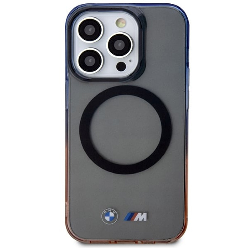 Θήκη hardcase BMW BMHMP14XHTGE Gradient Bumper για Apple iPhone 14 Pro Max, γκρι, MagSafe
