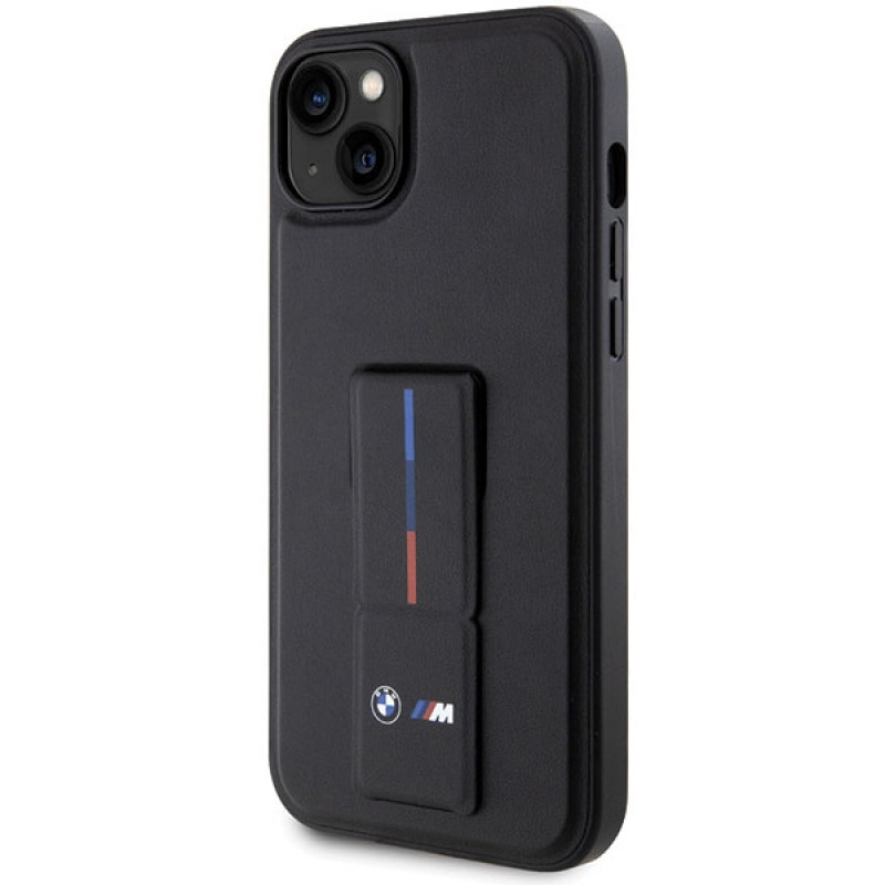 Θήκη BMW Grip Stand Hot Stamp για Apple iPhone 14 / 15 / 13, μαύρη