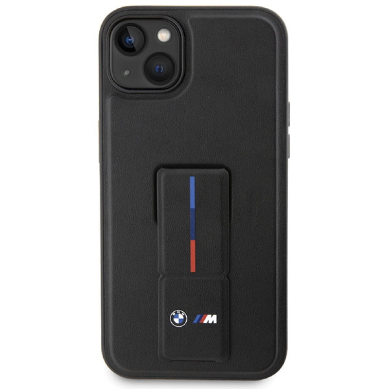 Θήκη BMW Grip Stand Hot Stamp για Apple iPhone 14 / 15 / 13, μαύρη