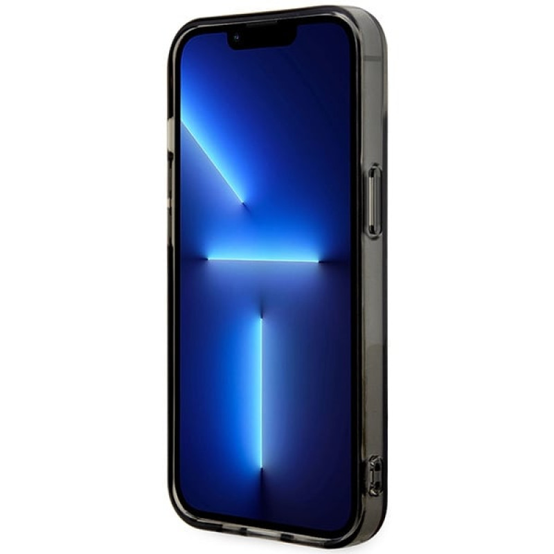 BMW BMHMP14MHGPK Pattern MagSafe σκληρή θήκη για Apple iPhone 14 Plus / 15 Plus, γκρι