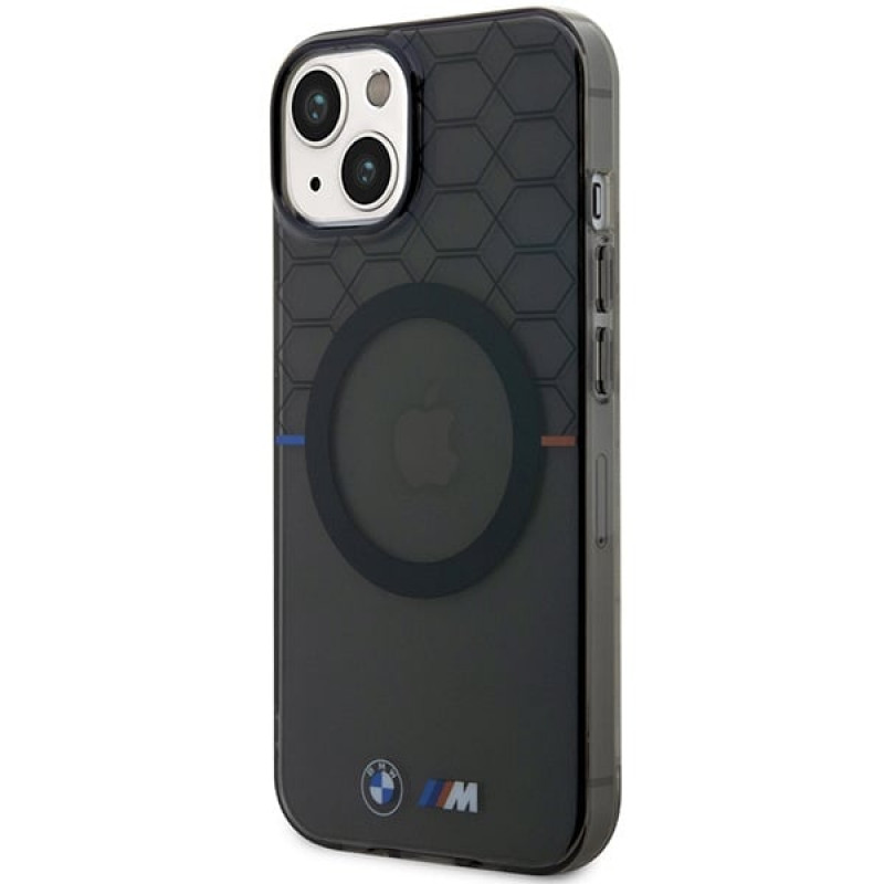 BMW BMHMP14SHGPK Pattern MagSafe σκληρή θήκη για Apple iPhone 14, γκρι