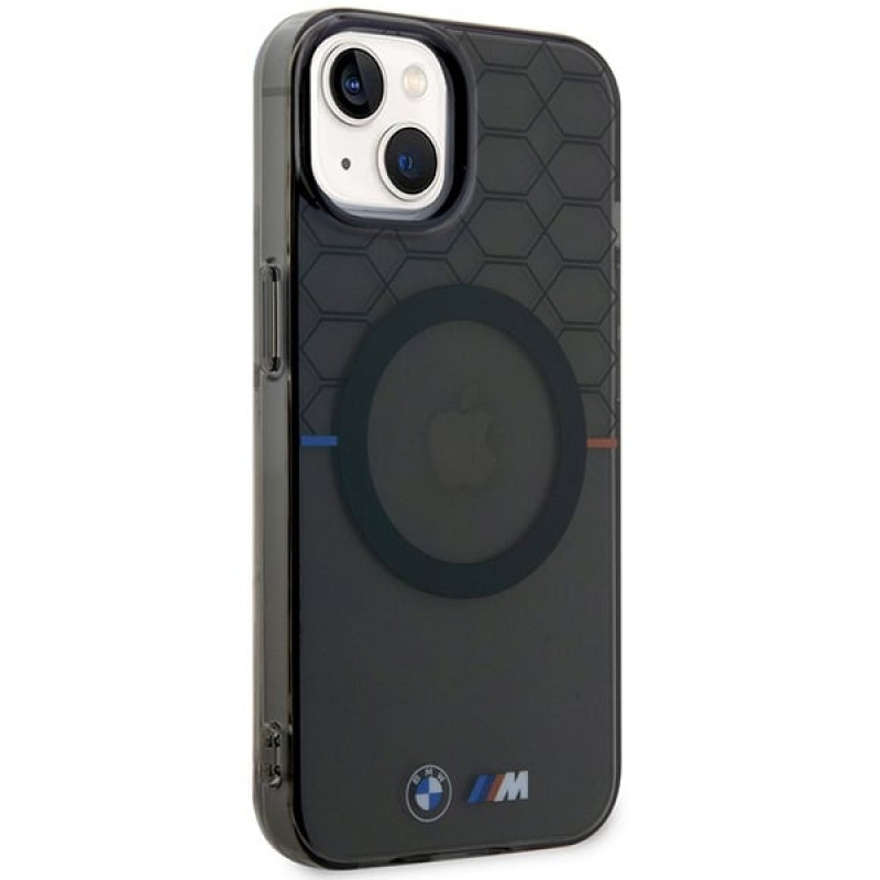 BMW BMHMP14SHGPK Pattern MagSafe σκληρή θήκη για Apple iPhone 14, γκρι