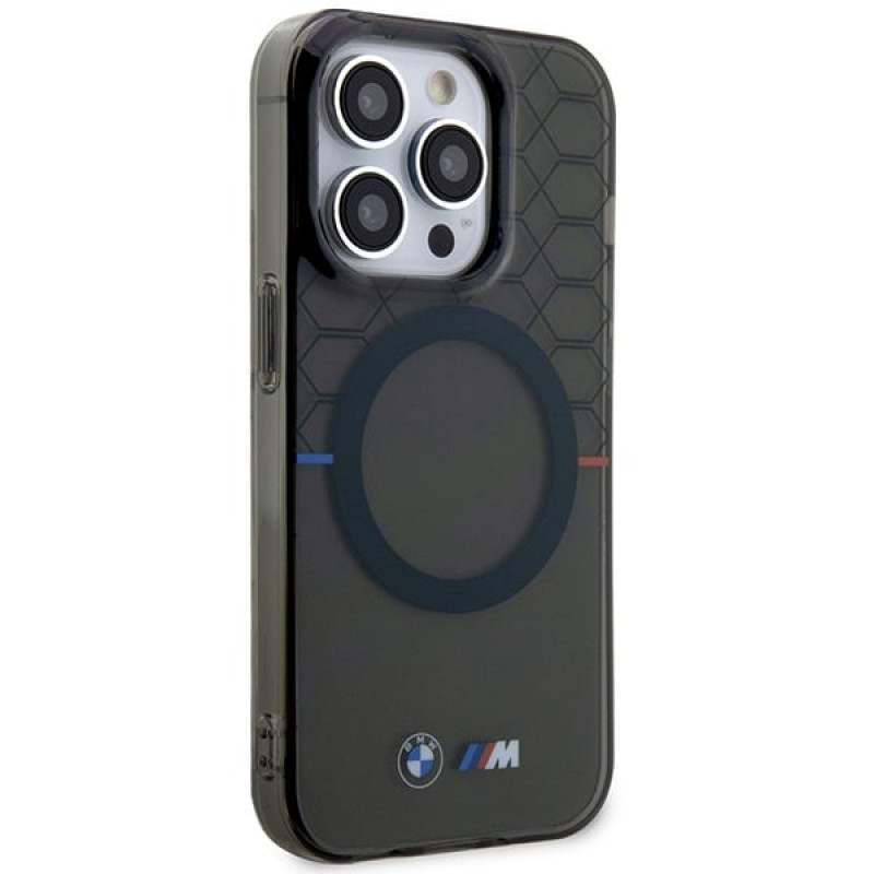 BMW BMHMP14XHGPK Pattern MagSafe σκληρή θήκη για Apple iPhone 14 Pro Max, γκρι
