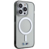Θήκη BMW BMHMP14LHCRS Silver Ring MagSafe για Apple iPhone 14 Pro, διαφανής
