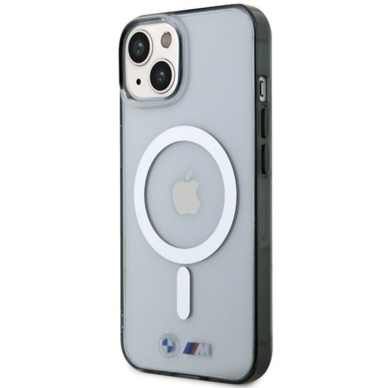 Θήκη BMW BMHMP14SHCRS Silver Ring MagSafe για Apple iPhone 14, διαφανής