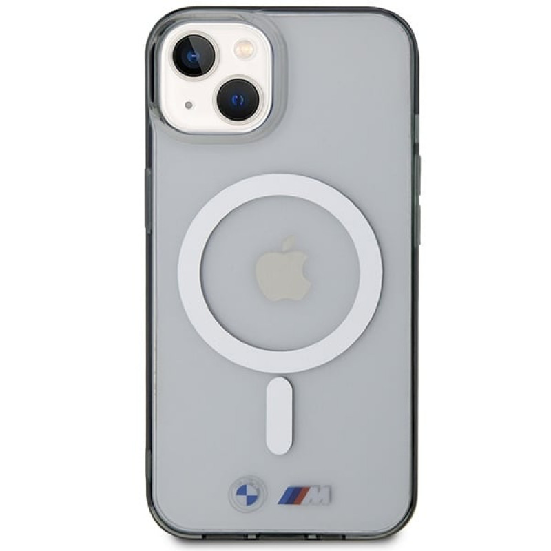 Θήκη BMW BMHMP14SHCRS Silver Ring MagSafe για Apple iPhone 14, διαφανής