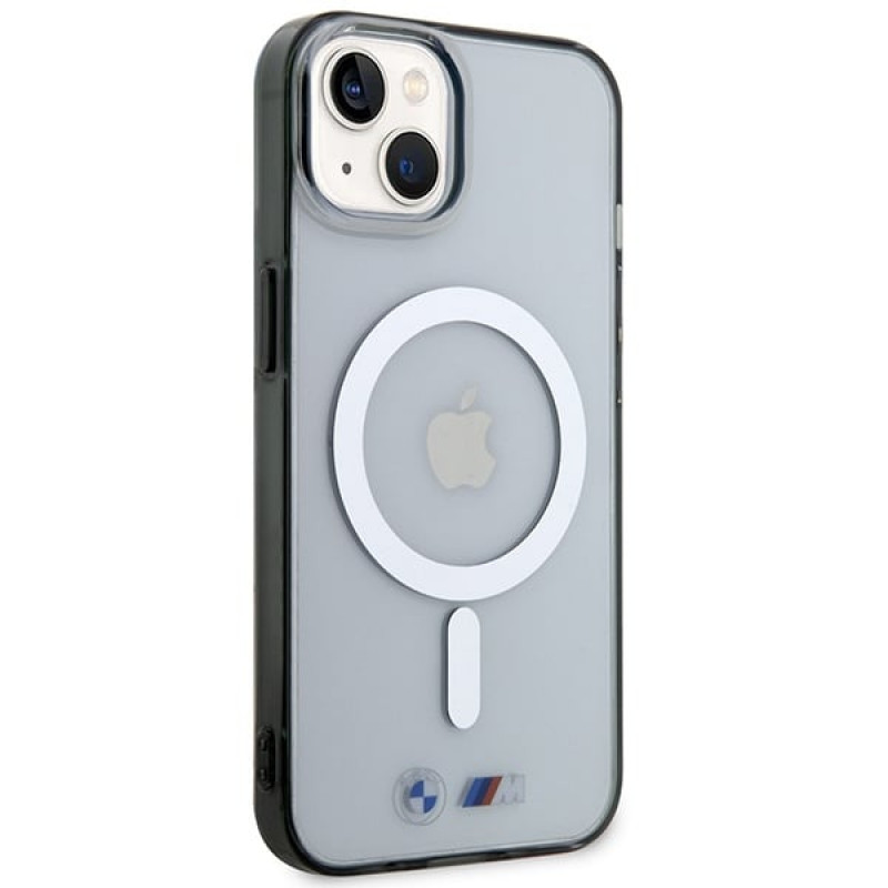 Θήκη BMW BMHMP14SHCRS Silver Ring MagSafe για Apple iPhone 14, διαφανής