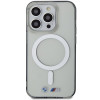 Θήκη BMW BMHMP14XHCRS Silver Ring MagSafe για Apple iPhone 14 Pro Max, διαφανής