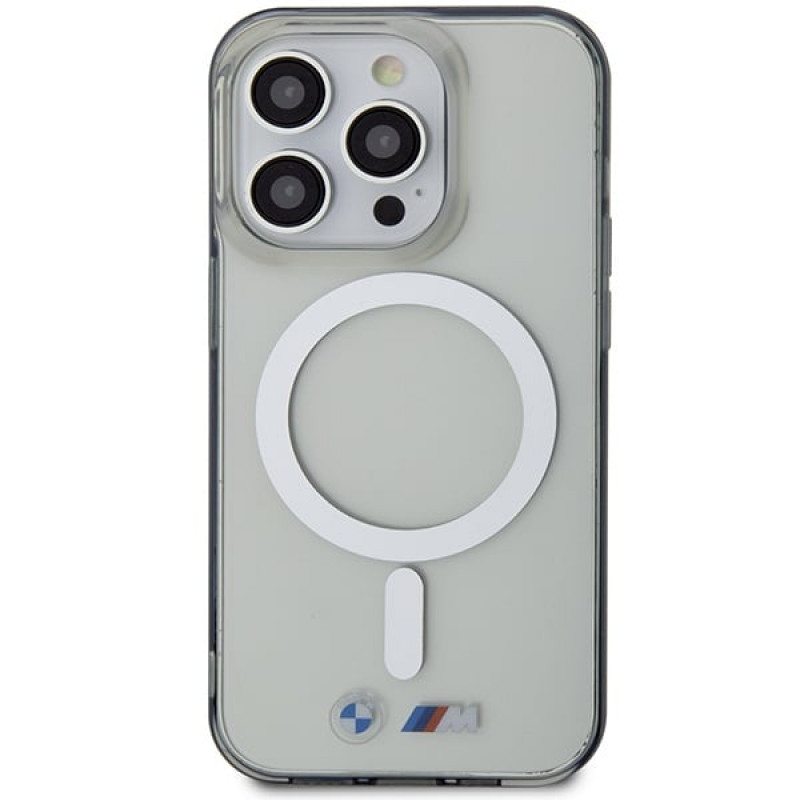 Θήκη BMW BMHMP14XHCRS Silver Ring MagSafe για Apple iPhone 14 Pro Max, διαφανής