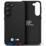 BMW BMHCSA5422PTDK Leather Stamp Tricolor σκληρή θήκη για Samsung Galaxy A54 (A546), μαύρη