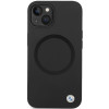 Θήκη BMW BMHMP14SSILBK2 Signature Liquid Silicone MagSafe για Apple iPhone 14, μαύρη