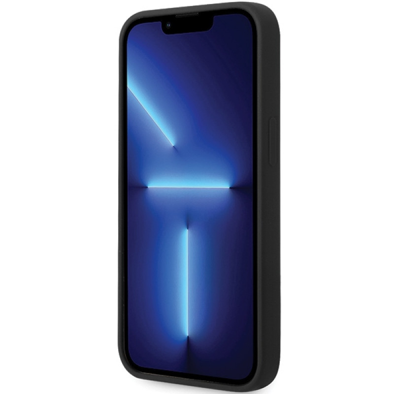 Θήκη BMW BMHMP14SSILBK2 Signature Liquid Silicone MagSafe για Apple iPhone 14, μαύρη