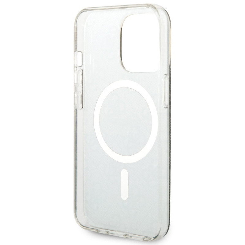 Guess GUHMP13LH4STW 4G MagSafe σκληρή θήκη για Apple iPhone 13 Pro, καφέ