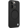 Θήκη BMW BMHMP14LSILBK2 Signature Liquid Silicone MagSafe για Apple iPhone 14 Pro, μαύρη