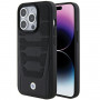 Θήκη BMW BMHCP15X22RPSK Leather Seats Pattern για Apple iPhone 15 Pro Max, μαύρη