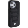 Θήκη BMW BMHCP15X22RPSK Leather Seats Pattern για Apple iPhone 15 Pro Max, μαύρη