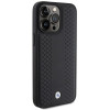 Θήκη BMW BMHCP15X22RFGK Leather Diamond Pattern για Apple iPhone 15 Pro Max, μαύρη