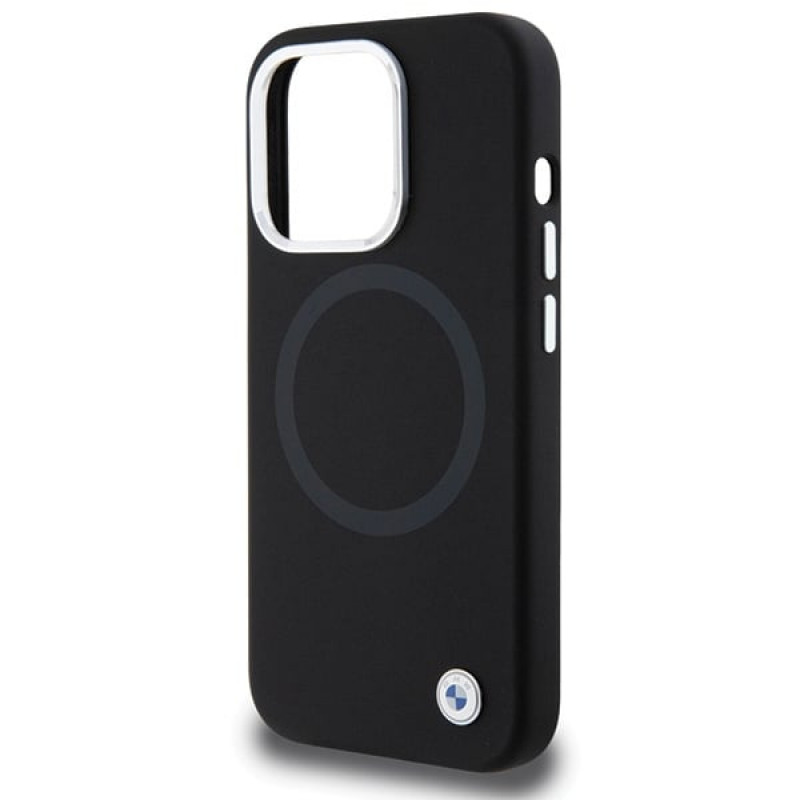 Θήκη BMW BMHMP15LSILBK2 Signature Liquid Silicone MagSafe για Apple iPhone 15 Pro, μαύρη