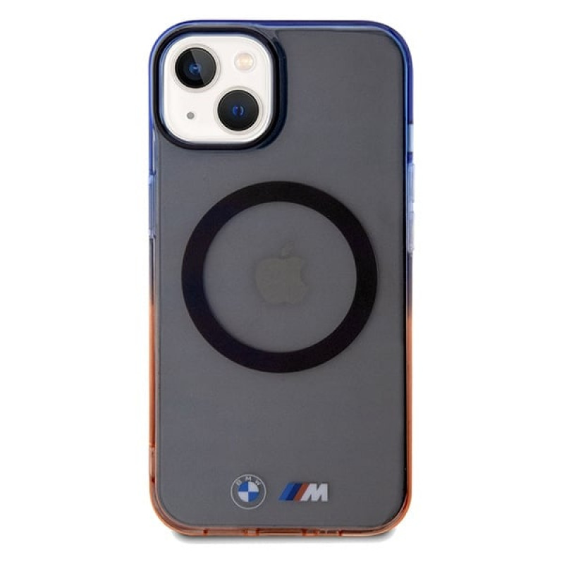 BMW BMHMP15MHTGE Gradient Bumper MagSafe σκληρή θήκη για Apple iPhone 15 Plus / 14 Plus, γκρι
