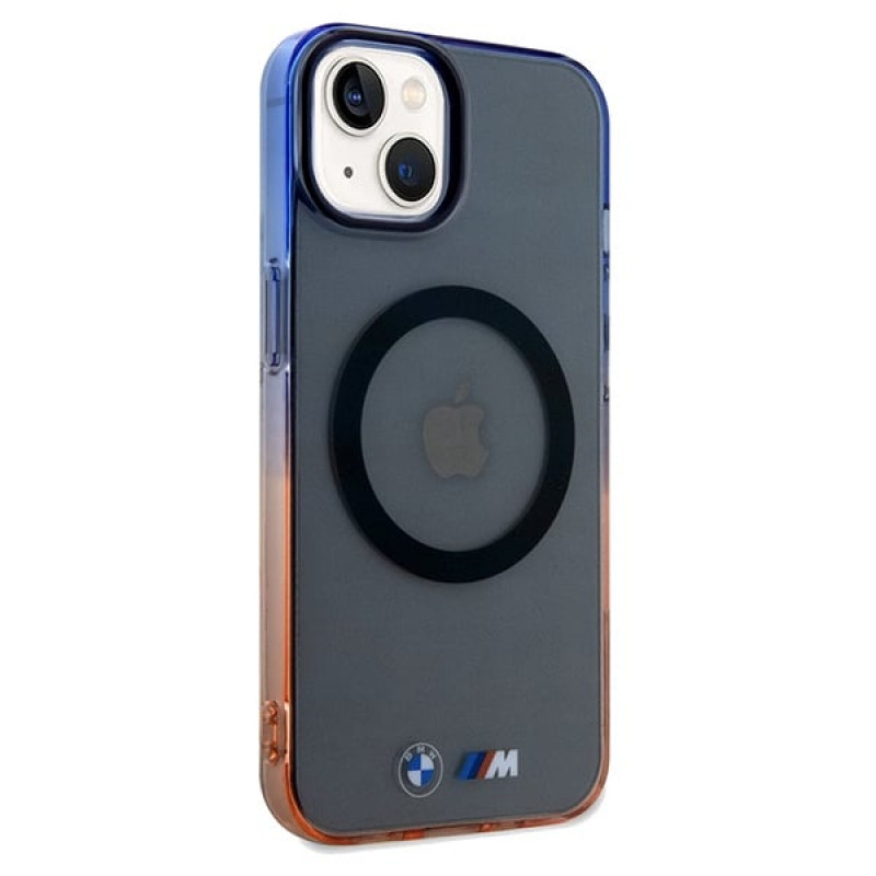 BMW BMHMP15MHTGE Gradient Bumper MagSafe σκληρή θήκη για Apple iPhone 15 Plus / 14 Plus, γκρι