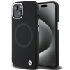 Θήκη BMW BMHMP15MSILBK2 Signature Liquid Silicone MagSafe για Apple iPhone 15 Plus / 14 Plus, μαύρη