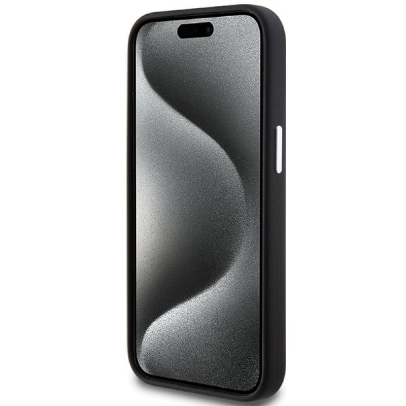 Θήκη BMW BMHMP15MSILBK2 Signature Liquid Silicone MagSafe για Apple iPhone 15 Plus / 14 Plus, μαύρη