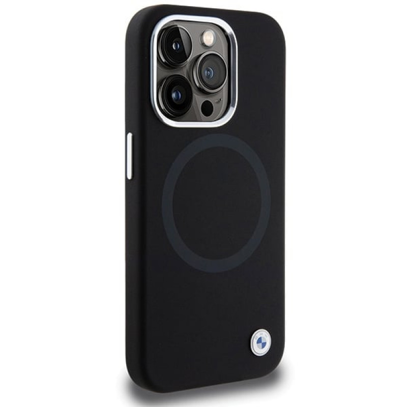Θήκη BMW BMHMP15XSILBK2 Signature Liquid Silicone MagSafe για Apple iPhone 15 Pro Max, μαύρη