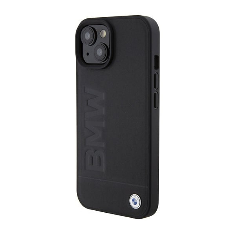 Θήκη BMW BMHMP15SSLLBK Signature Logo Imprint MagSafe για Apple iPhone 15, μαύρη